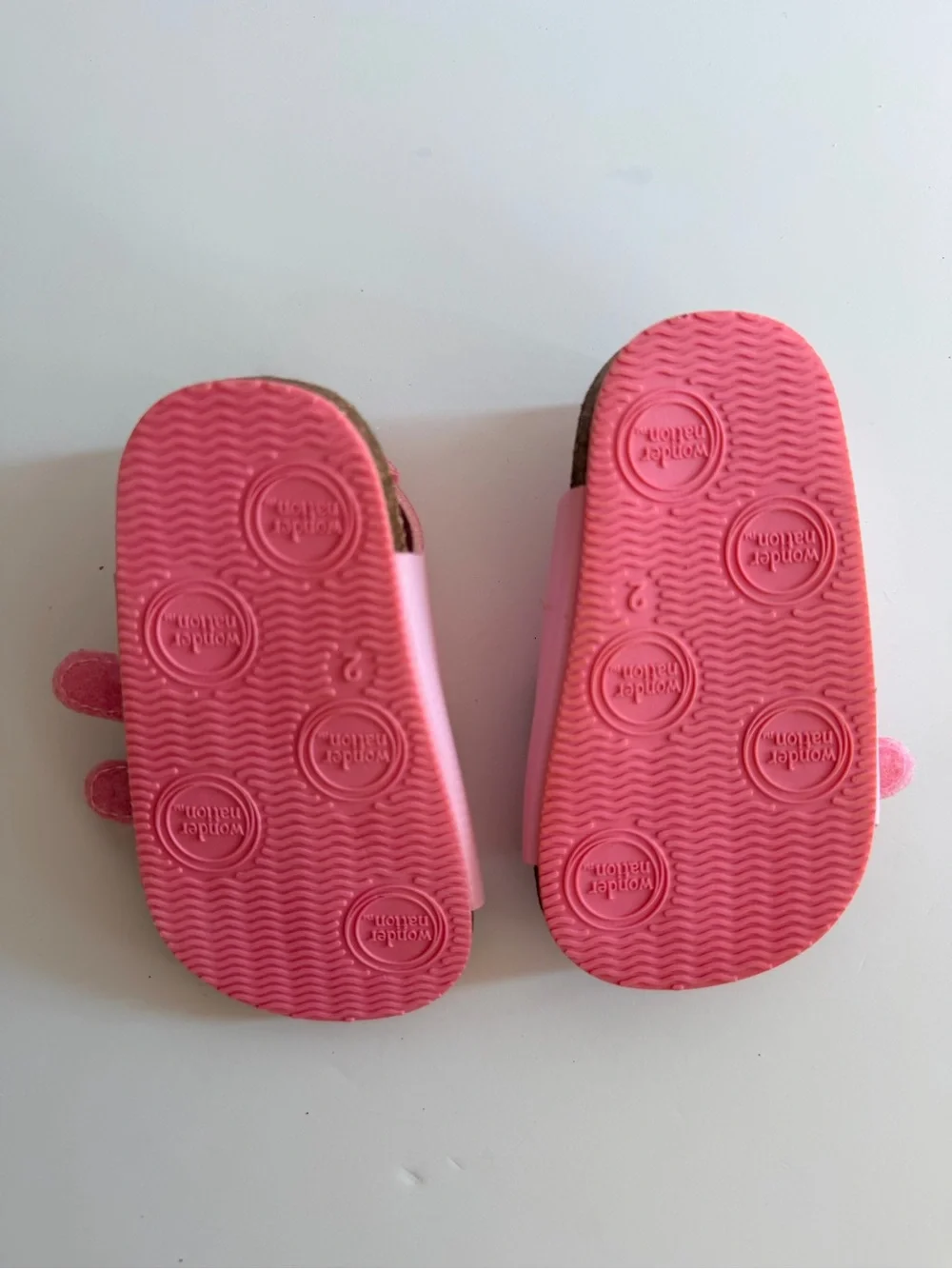Wonder Nation Pink Heart Buckle Toddler Sandals